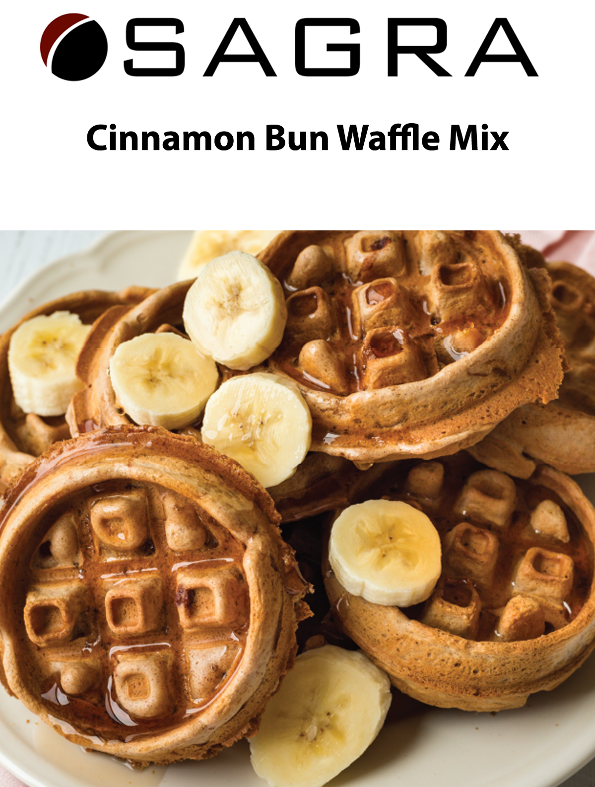 LollyWaffle Cinnamon Bun Waffle Mix For Waffle Machines and Bakers